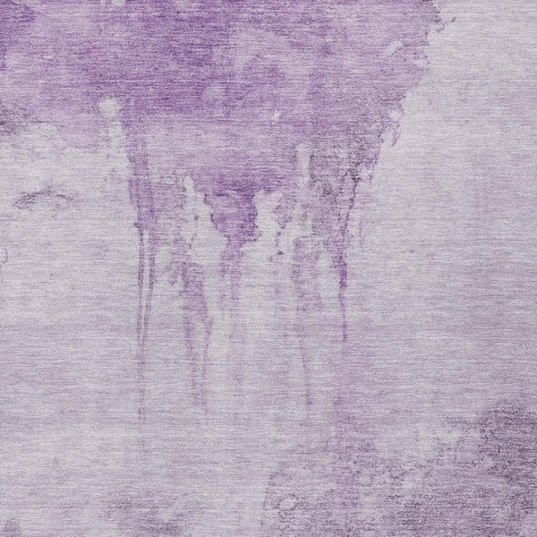 HomeRoots 8' X 10' Stylish Lavender & Lilac Abstract Washable Area Rug – Ideal for Indoor & Outdoor Spaces 621119