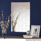 Christopher Knight Home® - Noble House - Serafina Glam Brick Patterned Wall Mirror