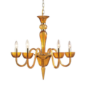 Vidriana 24'' Wide 5-Light Chandelier - Polished Chrome 6211/5 Elk Lighting