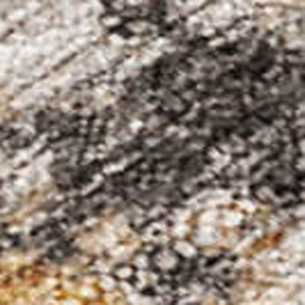 HomeRoots 9' X 12' Beige Charcoal Gold Floral Washable Area Rug - Durable, Stylish, Indoor/Outdoor Essential! 621212