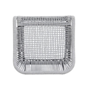 English Elm Christopher Knight Home® - La La Push outdoor rope bar stool set of 2 — brown woven polyester seat with rust‑resistant black iron frame Light Gray N775P176900G