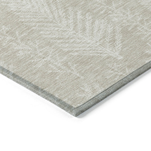 HomeRoots 9' X 12' Washable Beige and Ivory Trees Area Rug – Durable, Stylish Design for Indoor & Outdoor Use! 621302