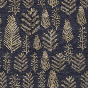 HomeRoots 9' X 12' Black And Gold Trees Washable Area Rug – Stylish, Durable, Indoor/Outdoor, Easy Care! 621308
