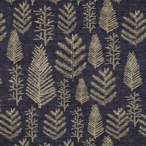 HomeRoots 10' Washable Black and Gold Trees Area Rug - Stylish Indoor/Outdoor Design for High-Traffic Spaces 621309