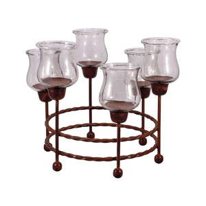 Rodeo Candleholder - Rustic 621376 Elk Home