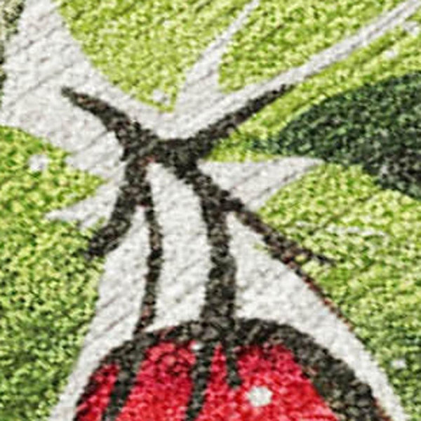 HomeRoots 10' X 14' Artichoke Green Area Rug - Stylish Botanical Leaves for Indoor/Outdoor Durability & Easy Care 621417