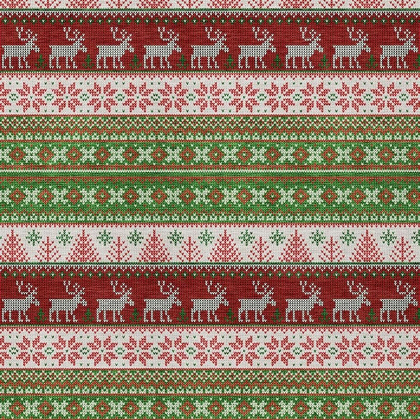 HomeRoots 8' X 10' Washable Indoor Outdoor Area Rug with Deer Motif - Durable, Stylish, and Easy Care Solution! 621451