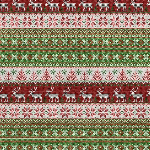 HomeRoots 9' Indoor Outdoor Area Rug with Deer Motif - Washable, Durable, and Ideal for High-Traffic Spaces 621452
