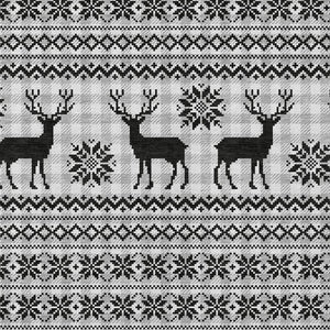 HomeRoots 10' Silver Black Ivory Deer Area Rug - Washable, Durable, Indoor/Outdoor Design for Any Space 621555