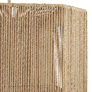 Mereworth Wrought Iron Chandelier with Abaca Rope Shade for Nautical-Inspired Interior Spaces