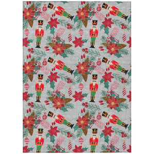 HomeRoots 9' Floral Washable Area Rug for Indoor & Outdoor Use - Durable, Stylish, Stain-Resistant Design! 621596