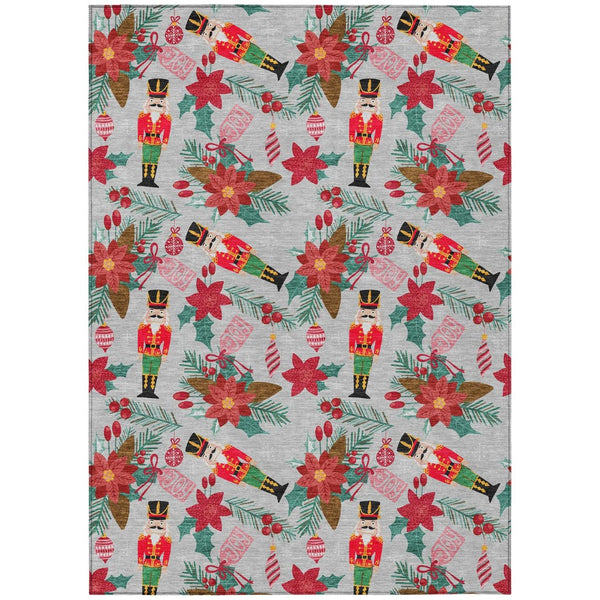 HomeRoots 9' Floral Washable Area Rug for Indoor & Outdoor Use - Durable, Stylish, Stain-Resistant Design! 621596