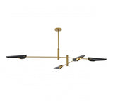 Bethel Gold & Black Chandelier in Metal