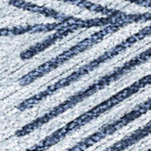 HomeRoots 10' Sky Blue and Navy Snowflake Area Rug – Washable, Durable Design for Indoor and Outdoor Use! 621651