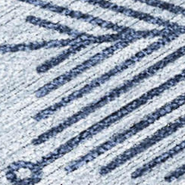 HomeRoots 10' Sky Blue and Navy Snowflake Area Rug – Washable, Durable Design for Indoor and Outdoor Use! 621651