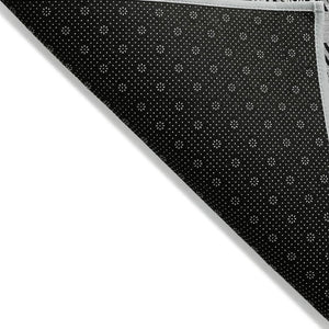 HomeRoots 5' Stylish Gray, Black & Ivory Plaid Washable Area Rug – Perfect for Indoor & Outdoor Spaces! 621671