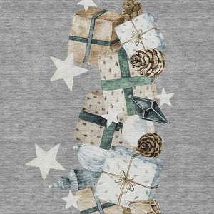 HomeRoots 8' X 10' Washable Indoor Outdoor Area Rug in Gray Beige Ivory Taupe - Durable, Stylish, Versatile! 621715