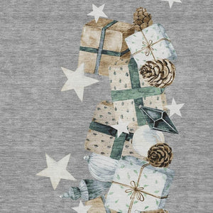 HomeRoots 9' Washable Indoor/Outdoor Area Rug in Neutral Gray, Beige, Ivory & Taupe - Perfect for High-Traffic Spaces 621716