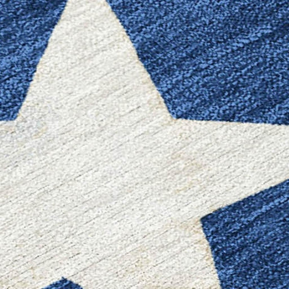 HomeRoots 9' Washable Indoor/Outdoor Area Rug in Navy Blue, Beige, Ivory & Taupe—Durable, Stylish & Versatile! 621722