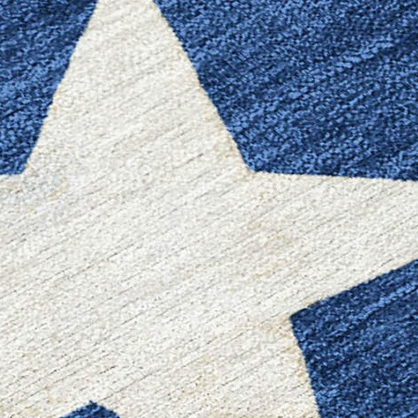 HomeRoots 9' Washable Indoor/Outdoor Area Rug in Navy Blue, Beige, Ivory & Taupe—Durable, Stylish & Versatile! 621722
