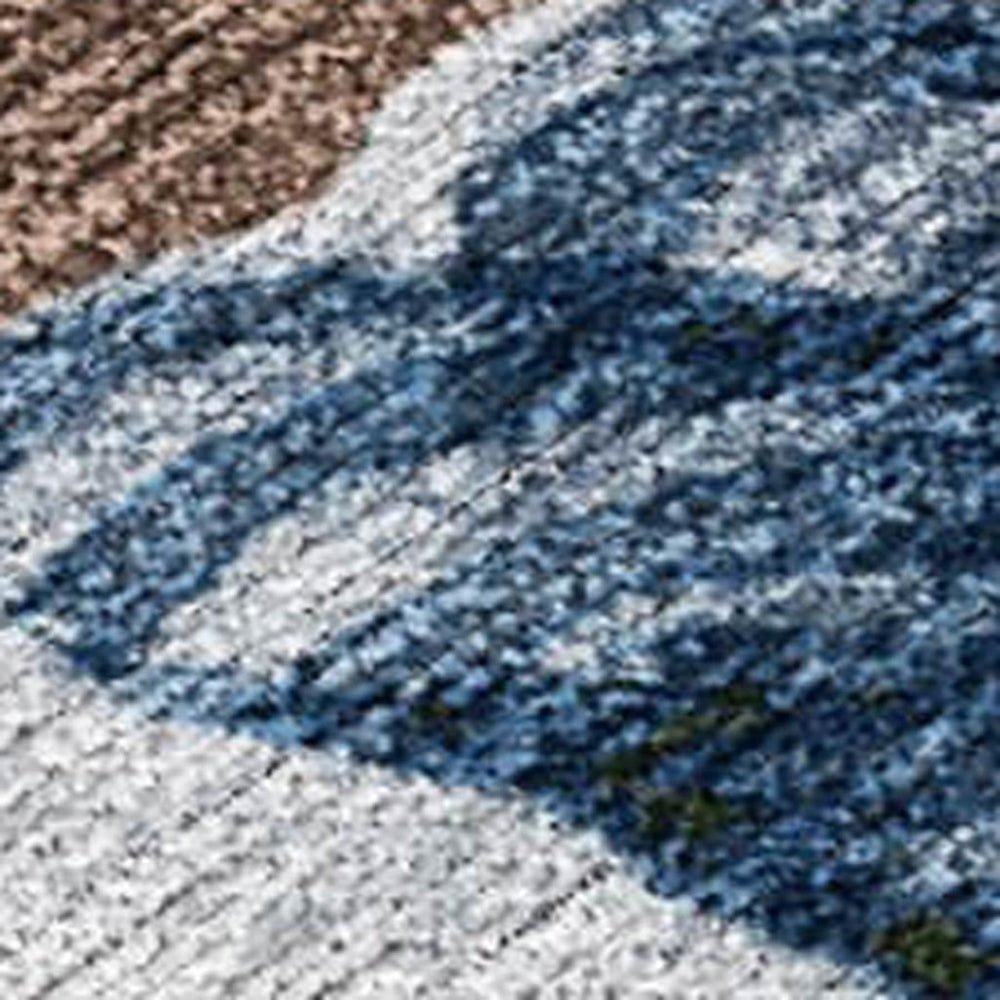 HomeRoots 10' Washable Indoor Outdoor Area Rug with Snowmen Motif - Durable, Stylish, Pet-Friendly Design! 621753
