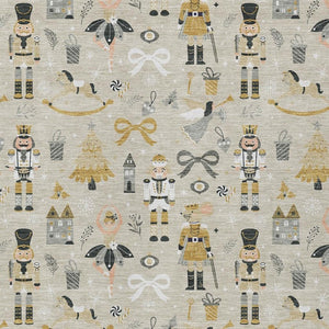 HomeRoots 10' Washable Beige Gold Black & Gray Village House Area Rug for Indoor/Outdoor High-Traffic Areas 621795