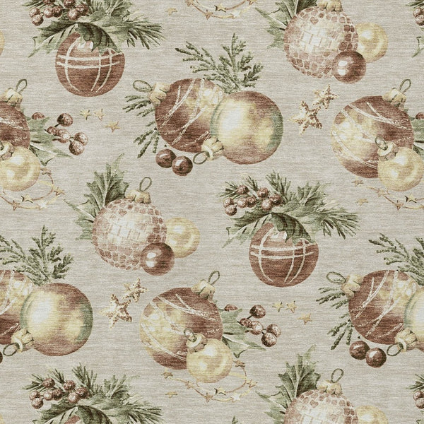 HomeRoots 8' X 10' Washable Indoor Outdoor Area Rug in Beige, Brown & Ivory Stars - Durable & Stylish Design 621829
