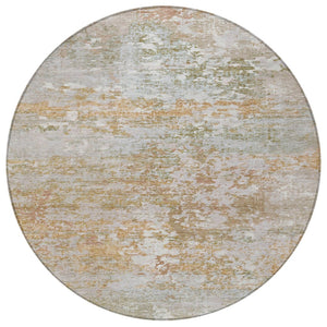 HomeRoots 8' Coral Ivory and Gray Abstract Area Rug - Durable, Washable, Indoor/Outdoor, Modern Design! 621948