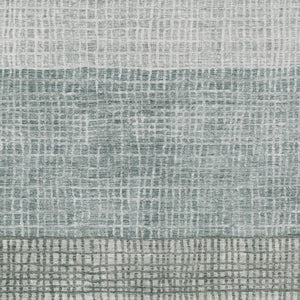 HomeRoots 5' Aqua and Gray Geometric Washable Area Rug - Stylish, Durable, Indoor/Outdoor, Easy Care Design! 621989