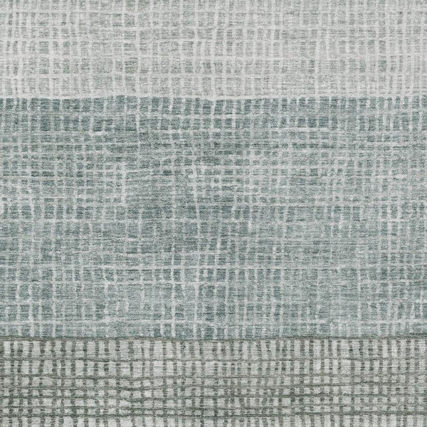 HomeRoots 5' Aqua and Gray Geometric Washable Area Rug - Stylish, Durable, Indoor/Outdoor, Easy Care Design! 621989