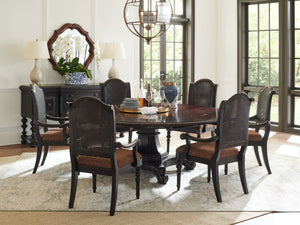 Lexington Tommy Bahama Home Bonaire Round Dining Table - Exquisite British Colonial Design With Timeless Charm And Elegance Cassis  621-870c