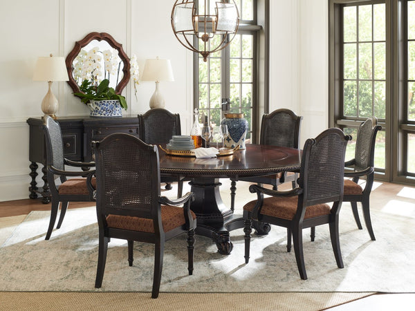 Lexington Tommy Bahama Home Bonaire Round Dining Table - Exquisite British Colonial Design With Timeless Charm And Elegance Cassis  621-870c