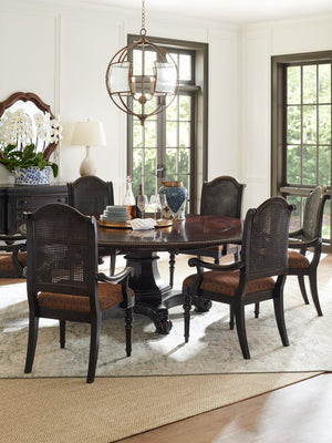 Lexington Tommy Bahama Home Bonaire Round Dining Table - Exquisite British Colonial Design With Timeless Charm And Elegance Cassis  621-870c
