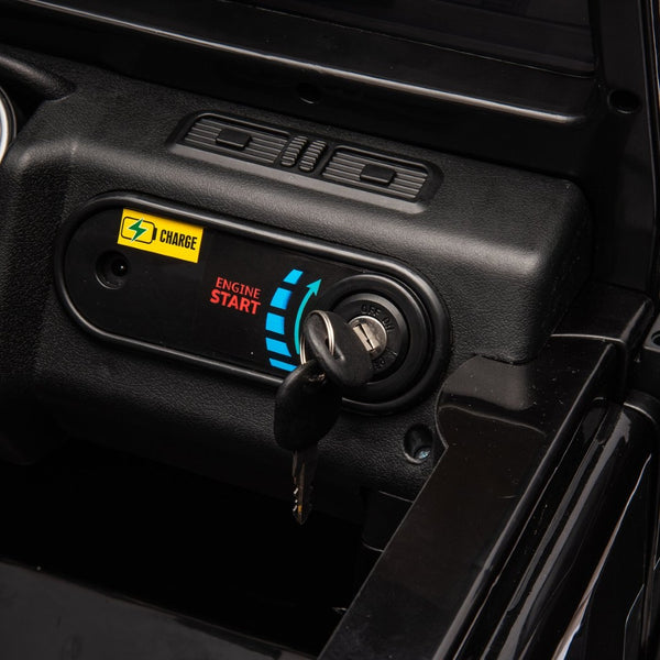 English Elm Licensed Land Rover Defender Ride on Car 24v Dual Motor with Parental Remote Black W1578P339065