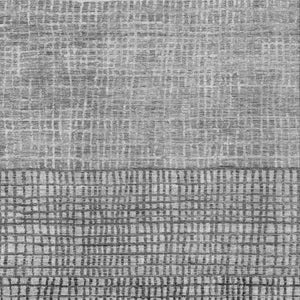 HomeRoots 9' Gray and Silver Geometric Washable Rug - Stylish, Durable, Indoor/Outdoor for High-Traffic Areas 622022