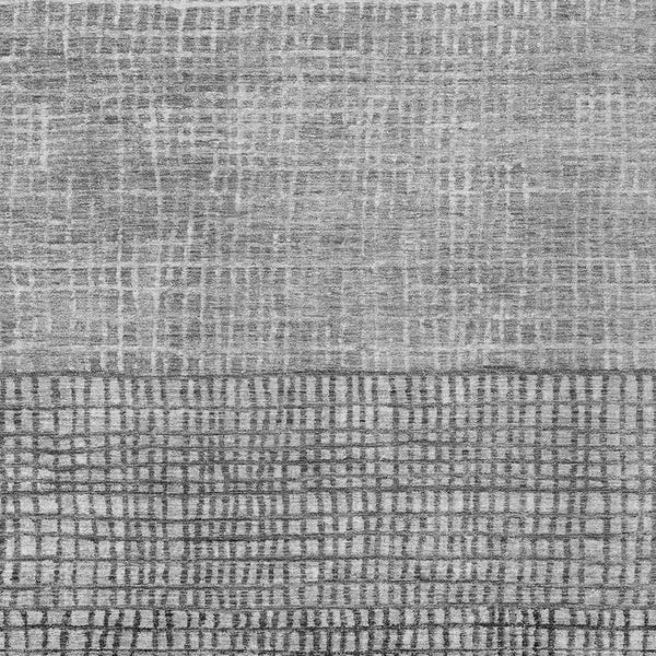 HomeRoots 10' Gray and Silver Geometric Washable Area Rug - Durable, Stylish Design for Indoor & Outdoor Use 622023