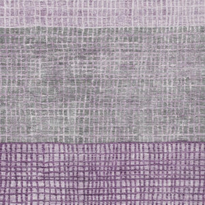 HomeRoots 10' X 14' Plum and Gray Geometric Washable Area Rug - Durable, Stylish, Indoor/Outdoor Versatile Design 622029