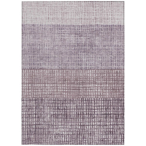 HomeRoots 5' X 8' Stylish Purple & Ivory Geometric Area Rug – Machine Washable for Indoor/Outdoor Use! 622031