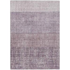 HomeRoots 5' X 8' Stylish Purple & Ivory Geometric Area Rug – Machine Washable for Indoor/Outdoor Use! 622031