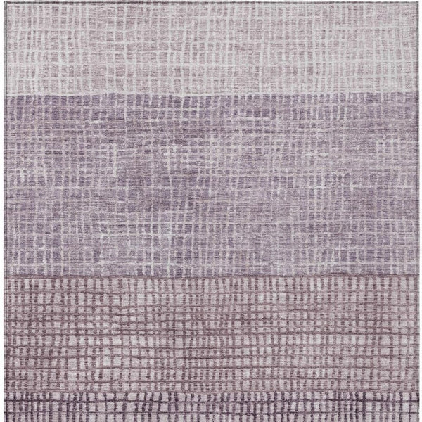 HomeRoots 5' X 8' Stylish Purple & Ivory Geometric Area Rug – Machine Washable for Indoor/Outdoor Use! 622031
