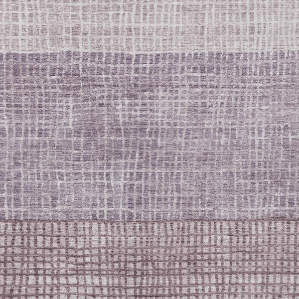 HomeRoots 8' X 10' Stylish Purple and Ivory Geometric Washable Rug for Indoor/Outdoor Spaces - Durable, Easy Care 622033