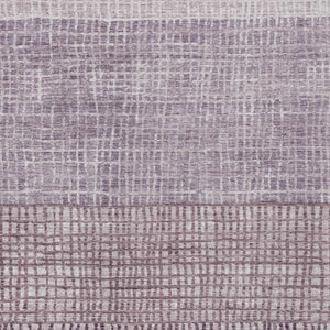 HomeRoots 10' X 14' Stylish Purple & Ivory Geometric Washable Rug - Durable, Non-Slip Design for Indoor/Outdoor Use 622035