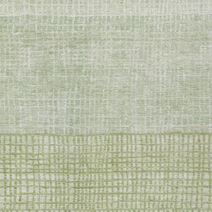 HomeRoots 8' Sage and Ivory Geometric Area Rug - Stylish, Washable, Indoor/Outdoor Solution for Any Space 622039