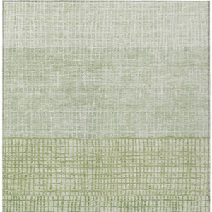 HomeRoots 10' Sage and Ivory Geometric Area Rug - Durable, Washable, Stylish for Indoor and Outdoor Spaces 622041