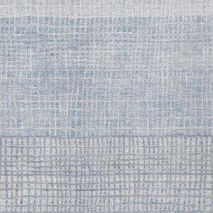 HomeRoots 5' Sky Blue and Ivory Geometric Area Rug - Washable, Durable for Indoor and Outdoor Spaces, Stylish! 622043