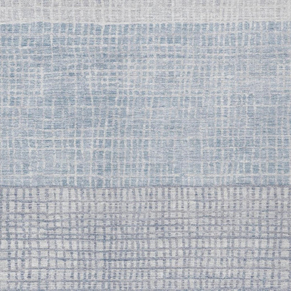 HomeRoots 5' Sky Blue and Ivory Geometric Area Rug - Washable, Durable for Indoor and Outdoor Spaces, Stylish! 622043
