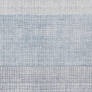 HomeRoots 9' X 12' Sky Blue Geometric Area Rug - Stylish Washable Indoor/Outdoor Design for High Traffic Spaces 622046