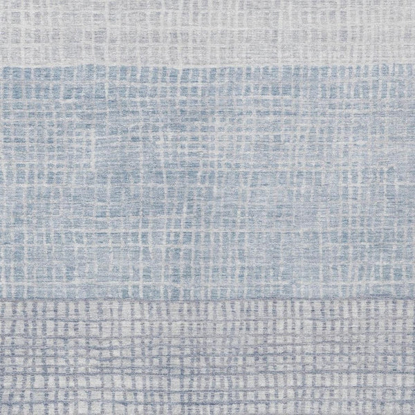 HomeRoots 10' Sky Blue and Ivory Geometric Indoor/Outdoor Area Rug - Durable, Washable, Perfect for High Traffic Spaces 622047