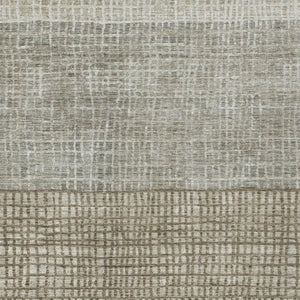 HomeRoots 10' Taupe & Ivory Geometric Washable Area Rug – Durable Indoor/Outdoor Style for High-Traffic Spaces 622059
