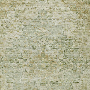 HomeRoots 5' X 8' Sage Medallion Area Rug – Washable, Durable & Stylish for Indoor/Outdoor Spaces, Easy Care! 622073